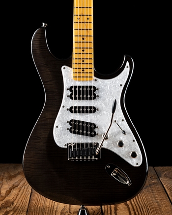 DBZ Guitars Tagliare ATW Z-Glide Private Label Custom - Trans Black Flame *USED*