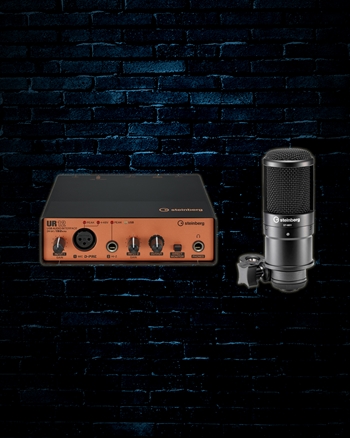 Steinberg UR12 2x2 USB 2.0 Audio Interface Podcast Starter Pack - Black/Copper
