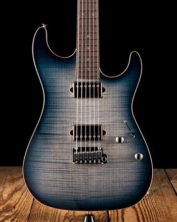Suhr Standard Custom Flame Maple/Mahogany - Faded Trans Whale Blue Burst