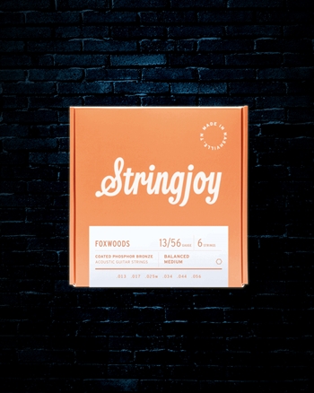 Stringjoy Foxwoods Coated Phosphor Bronze Acoustic Strings - Medium (13-56)