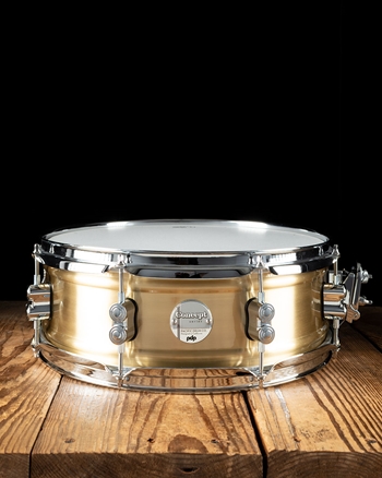 PDP 5"x14" Concept Series Brushed Brass Snare Drum - Natural Satin