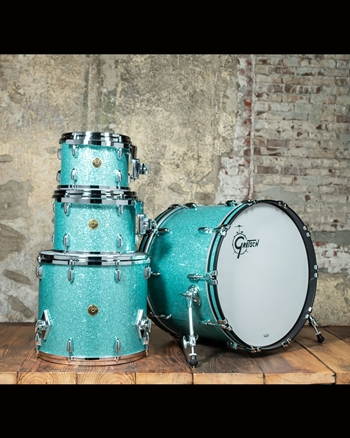 Gretsch USA Custom 4-Piece Drum Set - Turquoise Glass