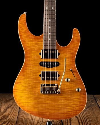 Suhr Modern Custom Flame Maple/Genuine Mahogany - Tea Burst