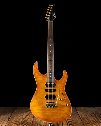 Suhr Modern Custom Flame Maple/Genuine Mahogany - Tea Burst