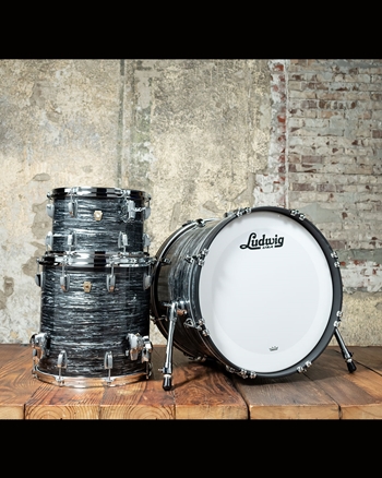 Ludwig Clasic Maple Downbeat 3-Piece Drum Set - Vintage Black Oyster
