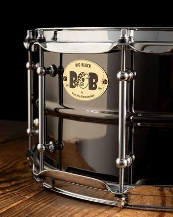 Pork Pie 6.5 x14 Big Black Brass Snare Drum