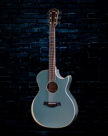 Taylor C14ce Custom Grand Auditorium Sitka Spruce/Neo-Tropical Mahogany - Aged Pelham Blue