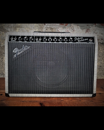 Fender 65 Deluxe Reverb - 22W 1x12" Combo - Chilewich Chalk *USED*