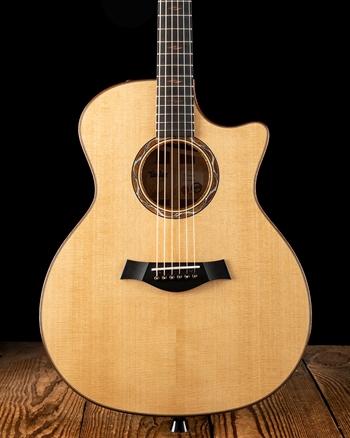 Taylor C14ce Custom Grand Auditorium Torrefied Sitka Spruce/Quilted Big Leaf Maple - Natural