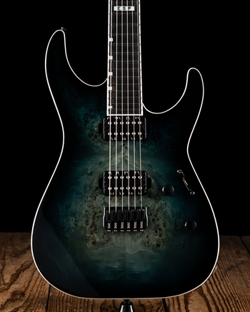 ESP E-II M-II HT - Mercury Blue Burst