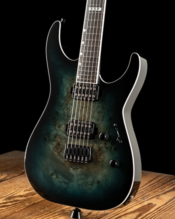 ESP E-II M-II HT - Mercury Blue Burst