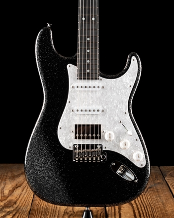 Suhr Classic S Custom Alder - Black Sparkle Flake