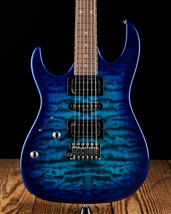 Ibanez GRX70QA RG Gio (Left-Handed) - Transparent Blue Burst