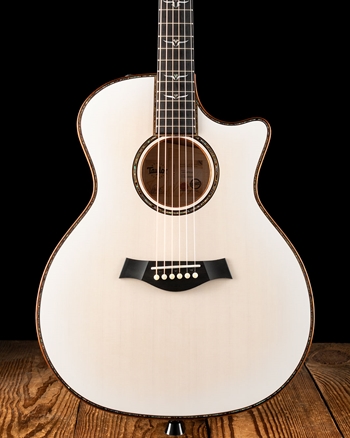 Taylor C14ce Custom Grand Auditorium Lutz Spruce/Big Leaf Maple - Translucent White