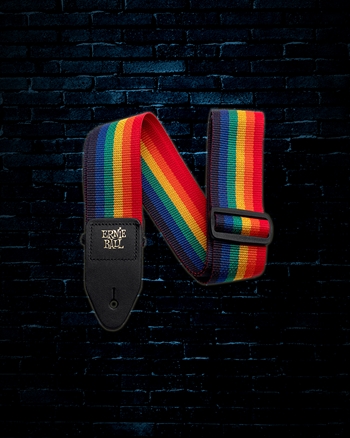 Ernie Ball Music Man 2" Polypro Guitar/Bass Strap - Rainbow