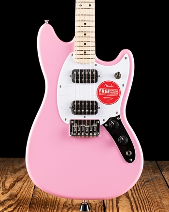 Squier Sonic Mustang HH ピンク エレキギター 本体 Squier Sonic Mustang HH - Flash Pink