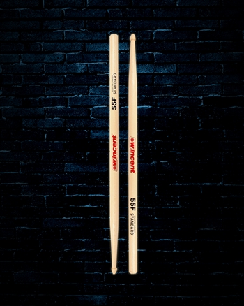 WINCENT 55F Hickory Standard Taper Drumsticks
