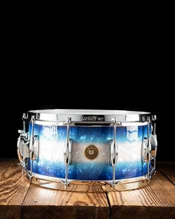 6.5"x14" Broadkaster Snare Drum - Blue Burst Pearl