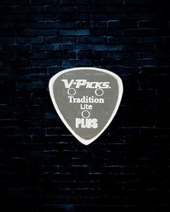 V-Picks V-Picks 1.5mm Tradition Lite PLUS Pick - Ghost Rim