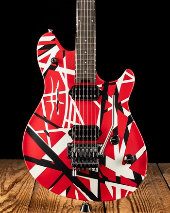 EVH Wolfgang Special Striped - Red, Black, & White