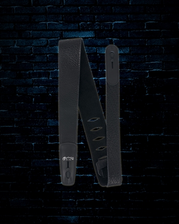 Martin Buffalo Leather Lock-It Guitar Strap - Black