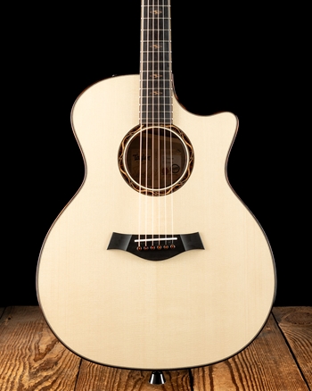 Taylor C14ce Custom Grand Auditorium Euro Spruce/Figured Oregon Myrtlewood - Natural