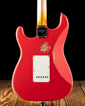 Fender Custom Shop '57 Heavy Relic Stratocaster HSS - Aged Fiesta Red