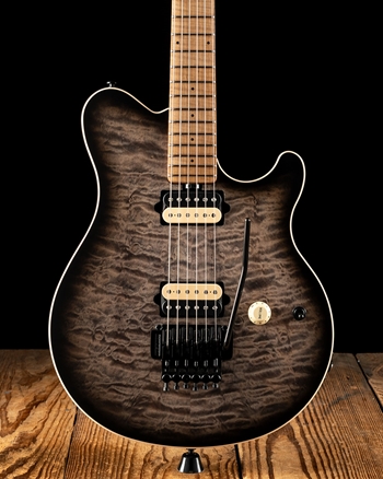 Ernie Ball Music Man Axis Quilt Top - Charcoal Cloud
