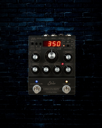Suhr Dark Discovery Analog Delay Pedal - Black Cerakote