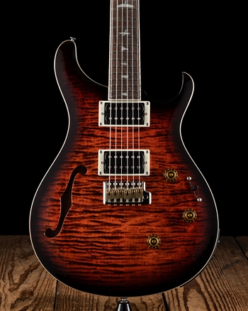 ギター PRS SE CUSTOM24 PRS SE Custom 24 Semi-Hollow Piezo - Orange Tiger Smokeburst