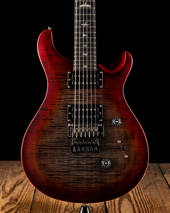 PRS SE Custom 24 Floyd - Charcoal Cherry Burst