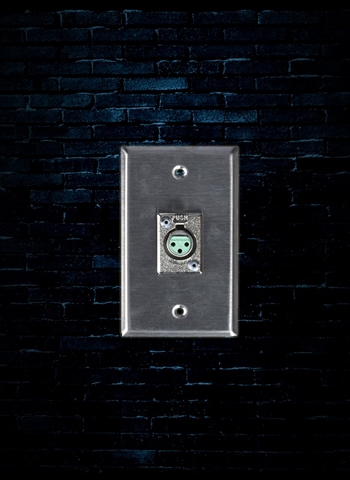 Rapco SP-1DFS - XLR Wall Plate with 1 Switchcraft D3F