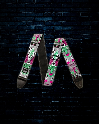 Dunlop ILOVEDUST Guitar Strap - Mnemonic Fuzz