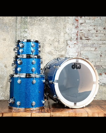 Drum Workshop Collector's Series SSC Maple 4-Piece Drum Set - Blue Glass