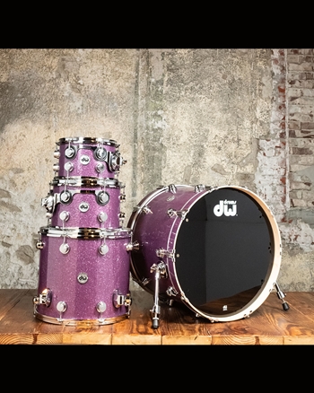 Drum Workshop Collector's Series SSC Maple 4-Piece Drum Set - Purple Glass