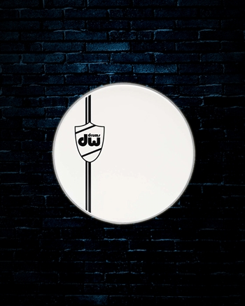 Drum Workshop 22" Classic Coated White Bass Drumhead
