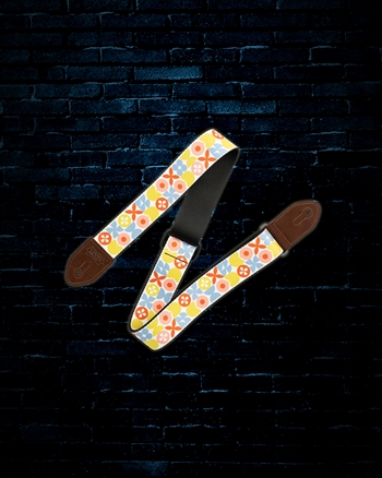 Levys Mid-Century Modern Series Guitar Strap - Retro Flower