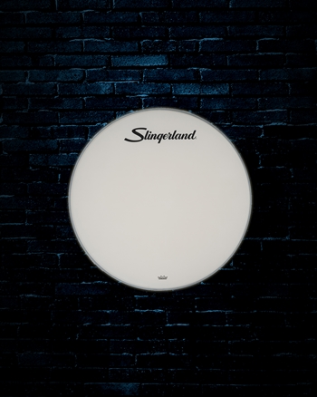 Slingerland Logo 22" Coated White Bass Drumhead
