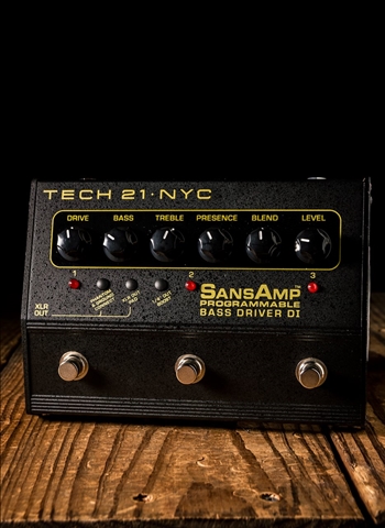 Tech 21 SansAmp Programable Bass Driver DI Pedal