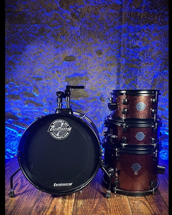 Ludwig Pocket Kit 4-Piece Drum Set - Wine Red *USED*