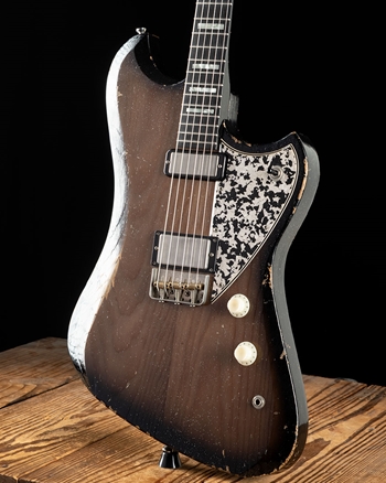 Novo Signature Voltur - Trans Black Silvertone Burst