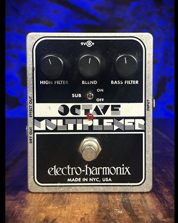 Electro-Harmonix Octave Multiplexer - Analog Sub-Octave Generator Pedal *USED*