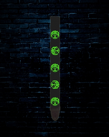 LM PS-4 2" Guitar Strap - Green Peace