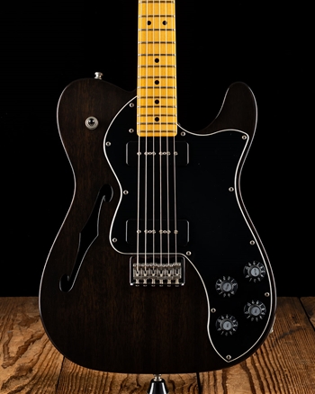 Fender Modern Player Telecaster Thinline Deluxe - Trans Black *USED*
