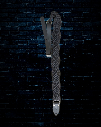 LM 2" Macrame Guitar Strap - Black
