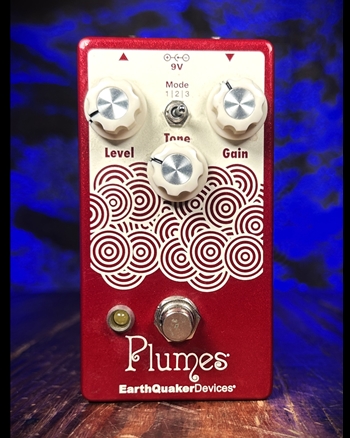 EarthQuaker Devices Plumes Small Signal Shredder Overdrive Pedal - Red *USED*