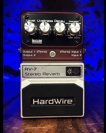 Hardwire RV-7 Stereo Reverb Pedal *USED*