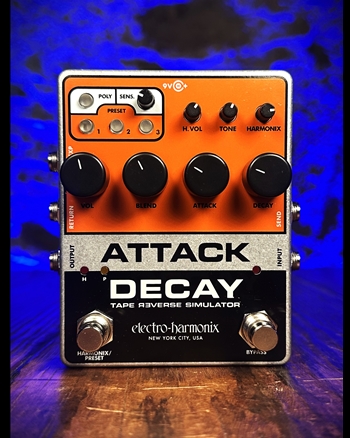 Electro-Harmonix Attack Decay Tape Reverse Simulator Pedal *USED*