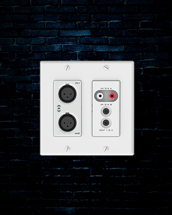 QSC unD6IO Multi-IO Dante Network Audio Wallplate (Open Box)