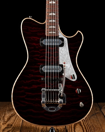 Powers Electric A-Type Quilt Maple - Cabernet Red